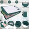 Small Clipboard with Storage, A5 Clipboards with Pen Holder, Mini Plastic Clipboard with Low Profile Clip for Classroom, School, Office Supplies (Emerald)